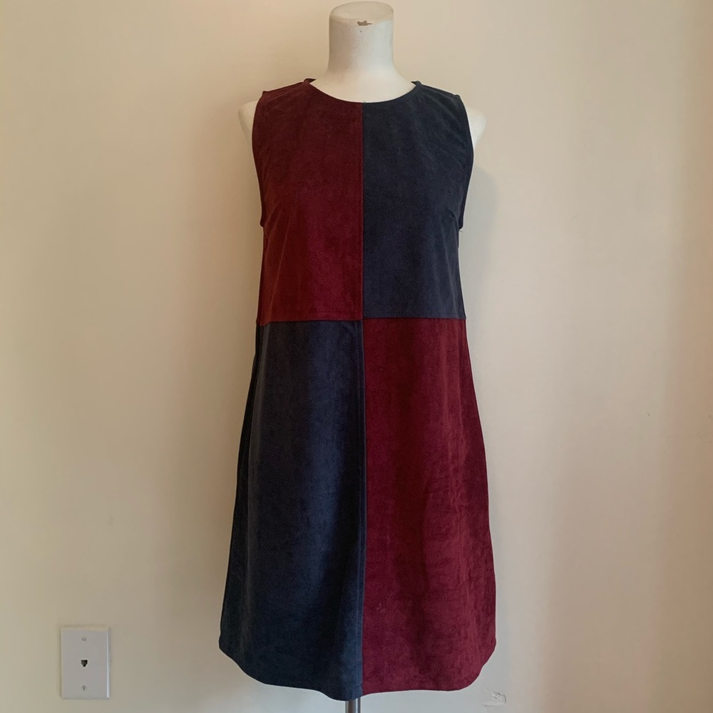 Suede-like dress
